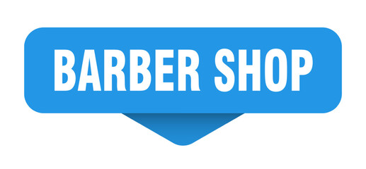 barber shop sticker. barber shop sign on transparent background