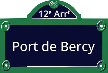 12e Arrt, Elegant Parisian Street Sign