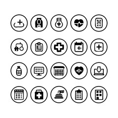 Hospital UI Icons Vector