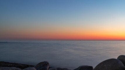 sunset over the sea