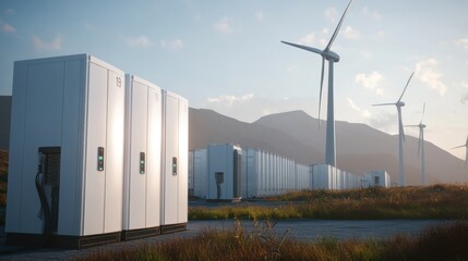 A large-scale energy storage facility using renewable battery technology.