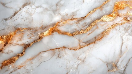 Elegant Gold and White Marble Texture: A Luxurious Background Image