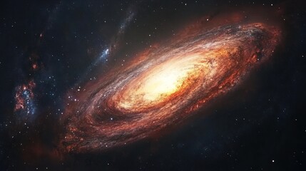 Fototapeta premium Spiral galaxy in deep space.