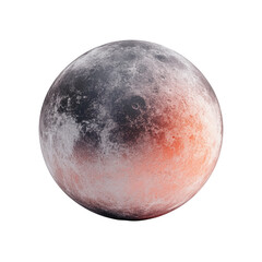 Obraz premium Textured Celestial Sphere with Graduated Colors of Black and Rust Reflecting Light