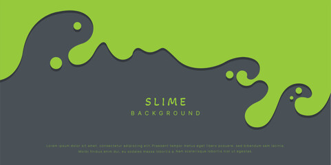 Fototapeta premium Slime background of Modern poster, dynamic splashes and drops. Vector illustration in a flat style of minimalism 