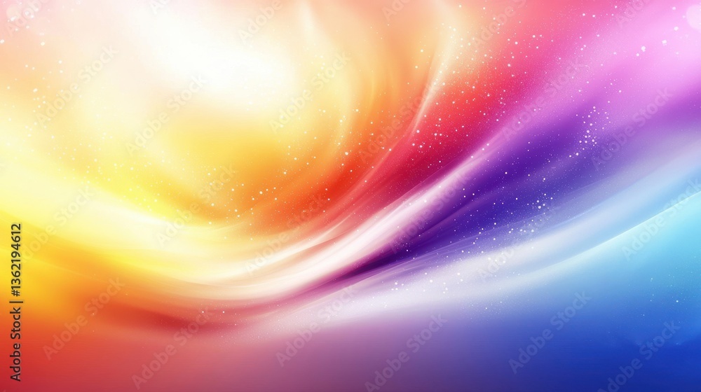 Aufkleber this captivating and vibrant digital background showcases a mesmerizing rainbow spectrum with a flui