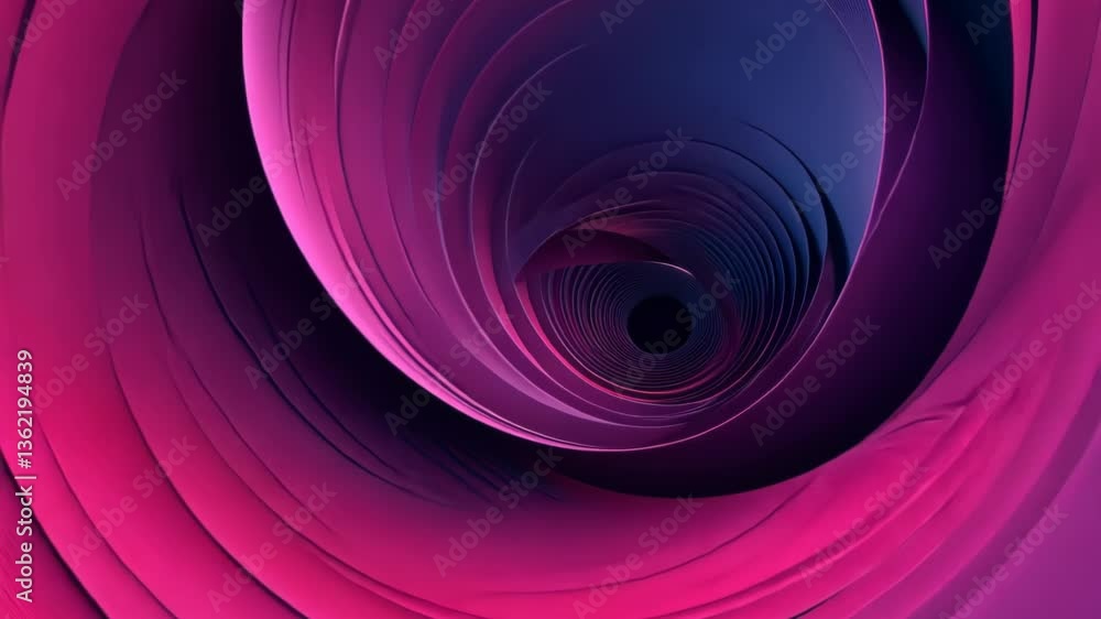 Poster exploring a vibrant spiral design with captivating colors and abstract patterns in a digital art pie