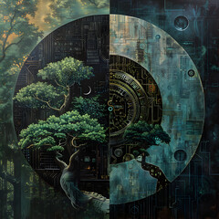 Conflict and Convergence: The Juxtaposition of Natural and Technological Worlds in the 20th Century