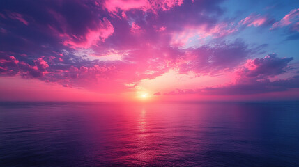 Fototapeta premium Sky with a soft pastel hue at dawn