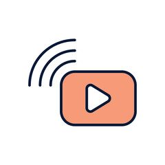 Streaming Vector icon