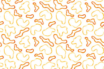Seamless pattern with abstract cosmic linet. Hand drawn background for kids, baby room, nursery hand drawn illustration