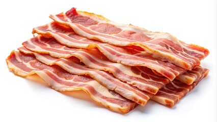 Delicious Crispy Streaky Bacon Slices Ready to Cook for Breakfast Brunch or Anytime Meal