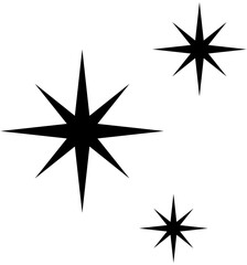 Simple designed stars icon