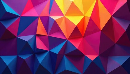 Fototapeta premium Intricate tessellation of geometric shapes in vibrant hues , surface, tessellation, polygon