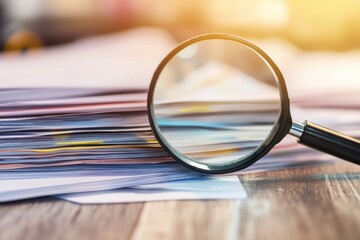 Fototapeta premium Social Security Transparency Concept with Open Policy Documents