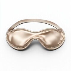 Luxurious silk eye mask for sleeping, isolated on white background