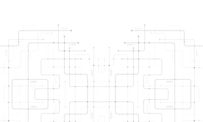 Digital technology background. Concept with technology line. Circuit board background technology