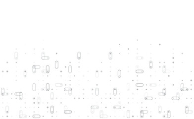 Digital technology background. Digital data dots gray pattern pixel background
