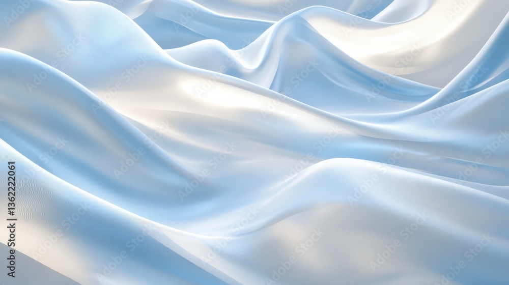 Aufkleber soft and elegant abstract background with a smooth gradient of light blue and white, enhanced by a s