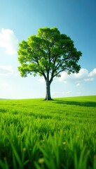 Single tree with branches stretching towards the sky in an open field, solo, trees