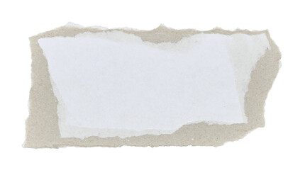 white paper ripped torn on transparent background