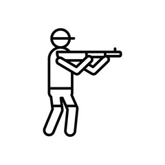 Shooting Vector icon