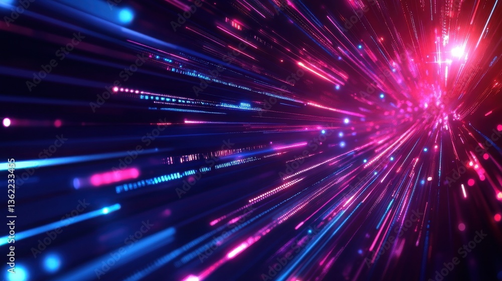 Poster future technology line background and light effect, cyberpunk style background material with a sense