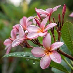 Fototapeta premium pink orchid in garden