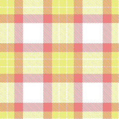 Muted Manilla Seamless Tartan with Pale White accents Textile Design
