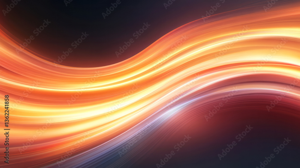 Aufkleber a stunning, dynamic display of light beams intertwining with smooth, artistic curves, radiating