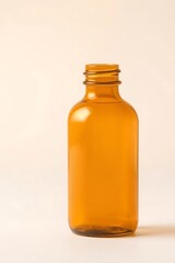 Amber Glass Bottle for Essential Oils or Medicinal Use, Empty Cough Syrup Bottle