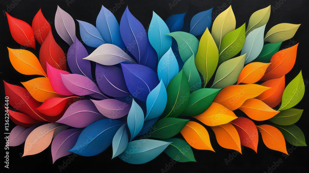 Poster A powerful visual metaphor featuring intertwined strands of colorful artistic expression and lush
