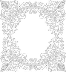 Elegant double-line lace corner flourishes with intricate, symmetrical designs. Perfect for invitations, certificates, wedding decor, and vintage-style projects. Delicate, ornamental.