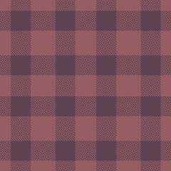 Soft Mauve Seamless Tartan with Dark Dirty Purple accents Textile Design