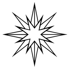 Obraz premium Unique blazing star vector graphic, perfect for digital designs, logos, and more.