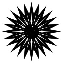 Obraz premium Unique blazing star vector graphic, perfect for digital designs, logos, and more.