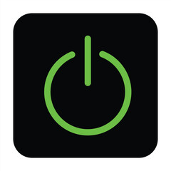 Power switch icon. Power start icon. vector illustration