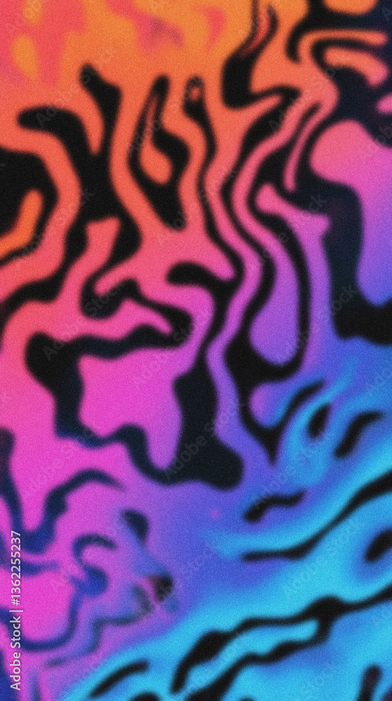 Poster grainy gradient creating a mesmerizing abstract background with vibrant colors