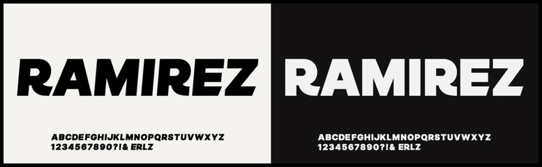 Modern bold vector font. Alphabet minimalist uppercase.  Typography urban style for fashion, sport, technology, digital, movie, logo design, vector illustration. Black strong style font