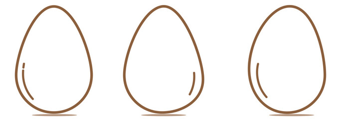 Easter egg black soild silhouette vector on transparent png background