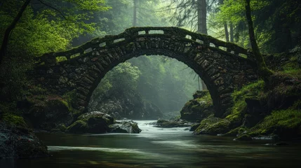 Handdoek met foto Rakotzbrücke Rakotz bridge  © Sidoagung