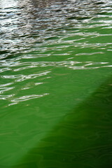 Green water ocean texture background