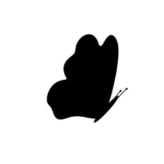 black butterflies vector
