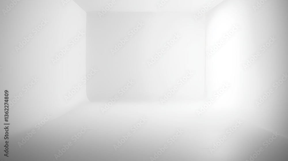 Poster pure white background with subtle vignetting for photography use