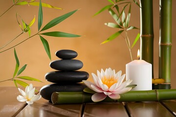 Zen Spa Still Life for Relaxation, Balance, and Mindfulness