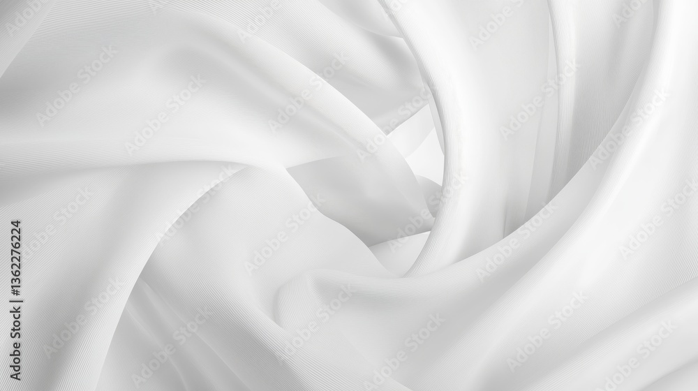 Aufkleber soft diffuse white fabric background for elegant mood and design