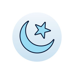 Chand raat Vector icon