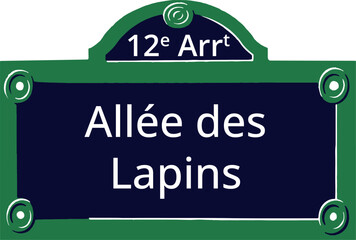 12e Arrt, Elegant Parisian Street Sign