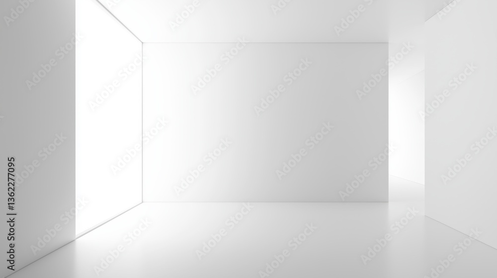 Poster clean white background with subtle lines for professional use