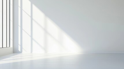 Fototapeta premium Bright and Airy White Wall with Gentle Light and Soft Diffusion Effects